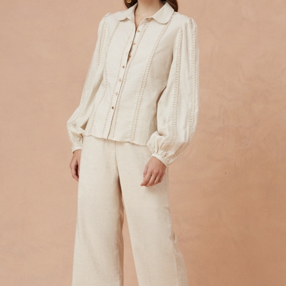 KEEPSAKE the Label Tops - SOLD✨KEEPSAKE Linen Blouse
